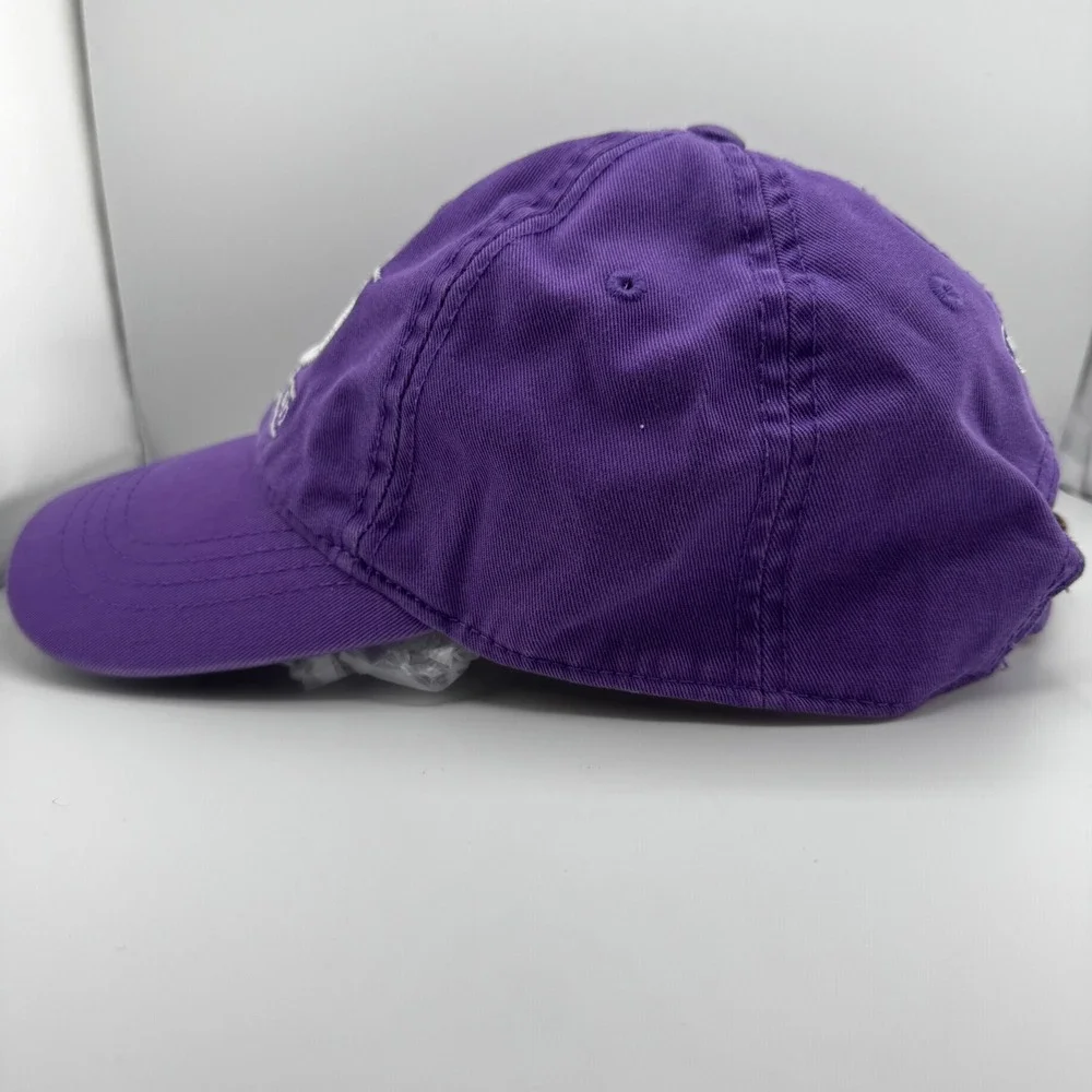 High Point University HPU Baseball Cap Hat Purple One Size Good Embroidered Logo